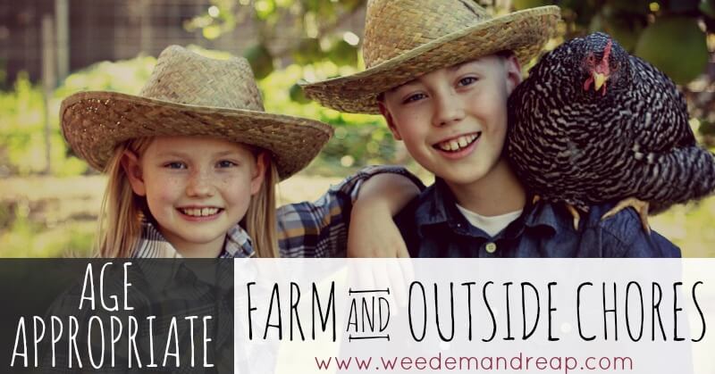 Age-appropriate Farm & Outside Chores