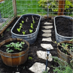 water trough raised garden beds