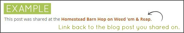 Example of the Homestead Barn Hop