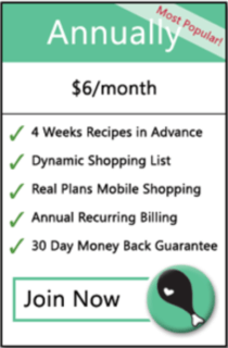 green and white module outlining an annual payment plan