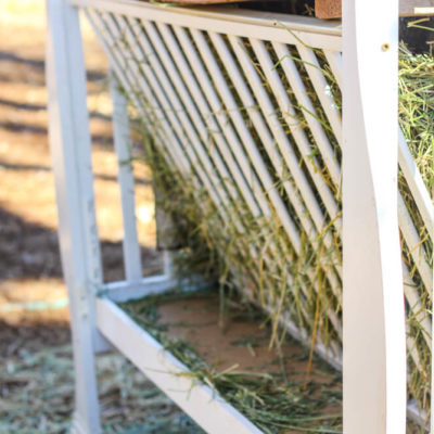 Homemade Hay Feeder (from FREE materials)