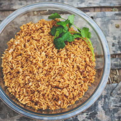 Mexican-inspired Rice in the Rice Cooker