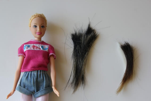 How to Fix ruined Barbie hair.