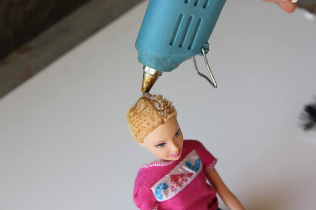 How to Fix ruined Barbie hair.