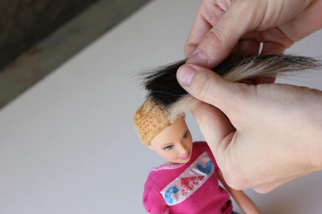 How to Fix ruined Barbie hair.