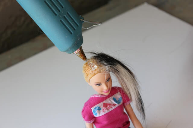 How to Fix ruined Barbie hair.