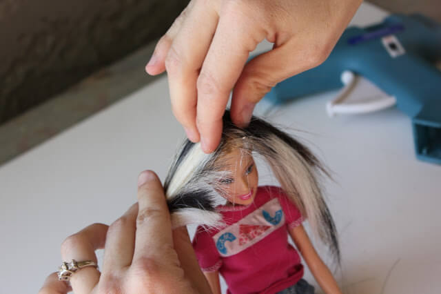 How to Fix ruined Barbie hair.