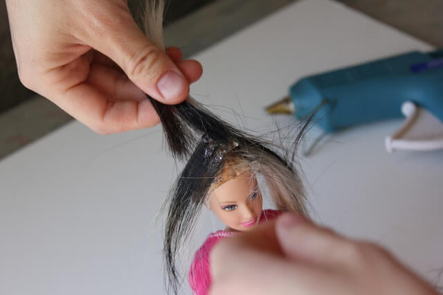 How to Fix ruined Barbie hair.