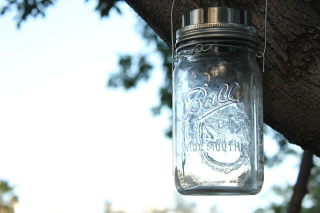 How to make a Mason Jar Solar Lamp!