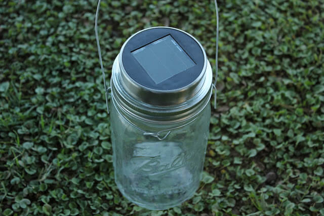 How to make a Mason Jar Solar Lamp!