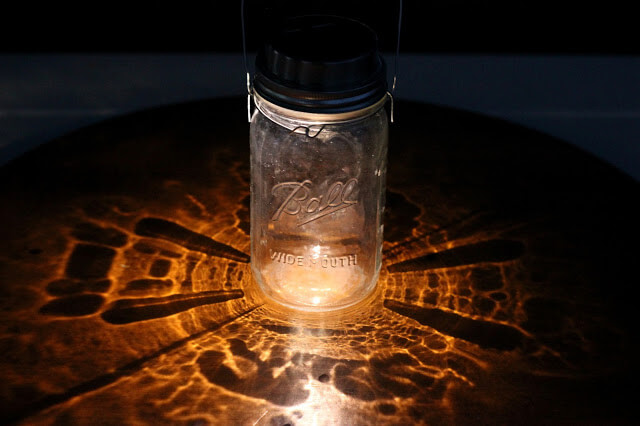 How to make a Mason Jar Solar Lamp!