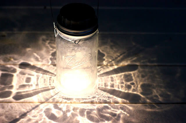 How to make a Mason Jar Solar Lamp!