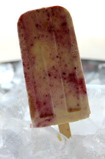 berry cheesecake popsicle