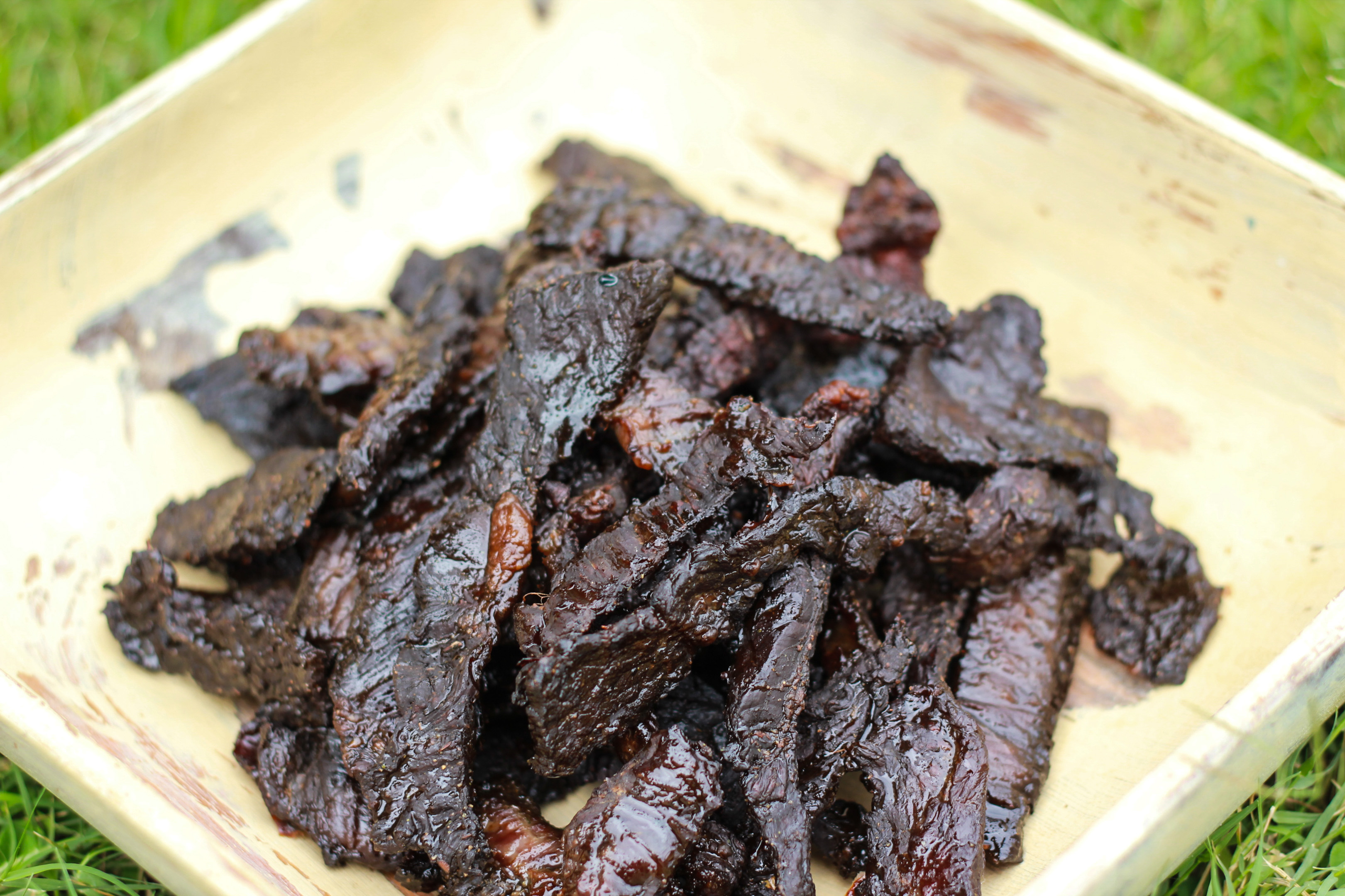 Smoked some deer jerky. I will never use a dehydrator again. : r