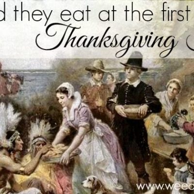 What did they eat at the first Thanksgiving Feast?