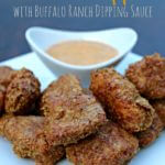 grain free chicken dippers with buffalo ranch sauce