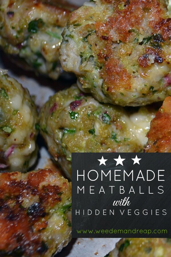Homemade Meatballs {with hidden veggies}