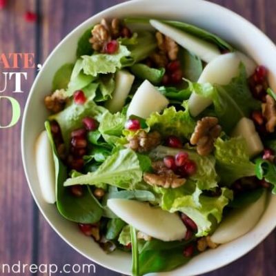 Recipe: Pear, Pomegranate, & Walnut Salad