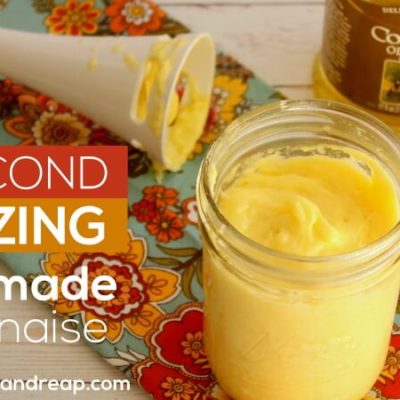 10 Second AMAZING Homemade Mayonnaise