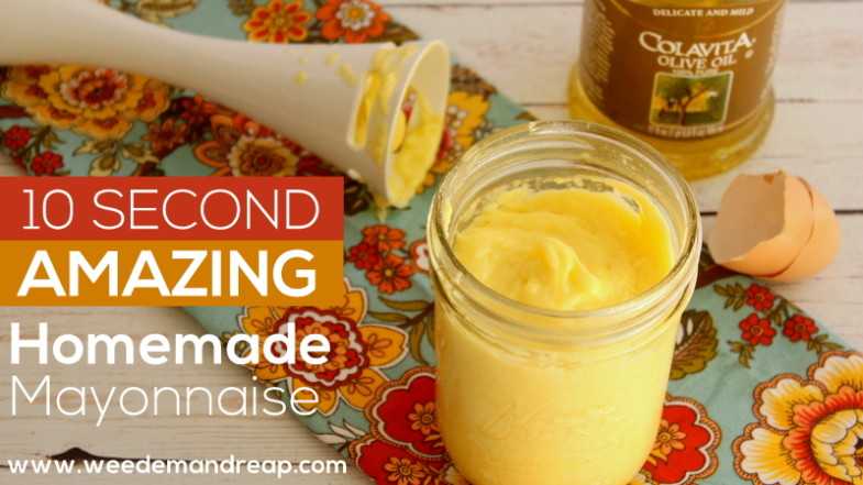 10 Second Amazing Homemade Mayonnaise | Weed 'Em and Reap