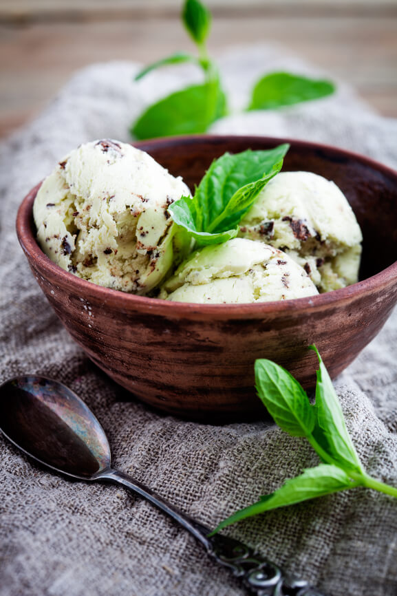 Mint Chocolate Chip Ice Cream