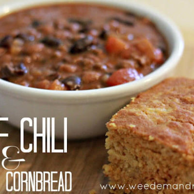 Beef Chili & Soaked Cornbread