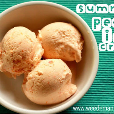 Summer Peach Ice Cream