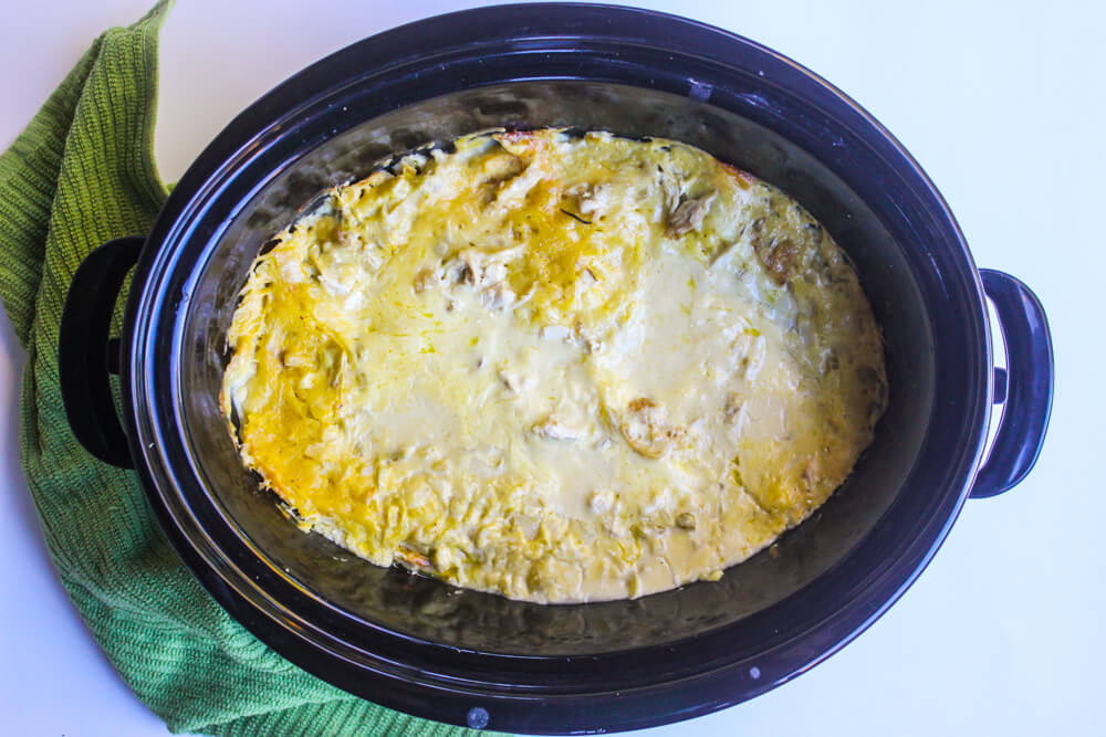 Crockpot White Chicken Enchiladas || Weed 'Em and Reap