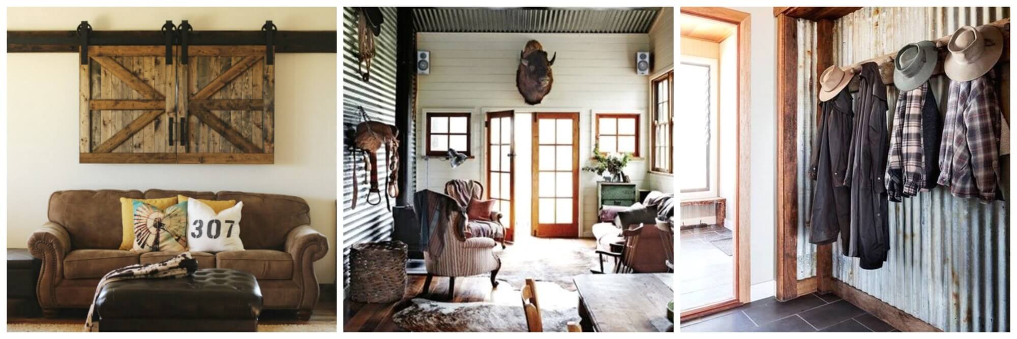 Three examples of western farmhouse styles.