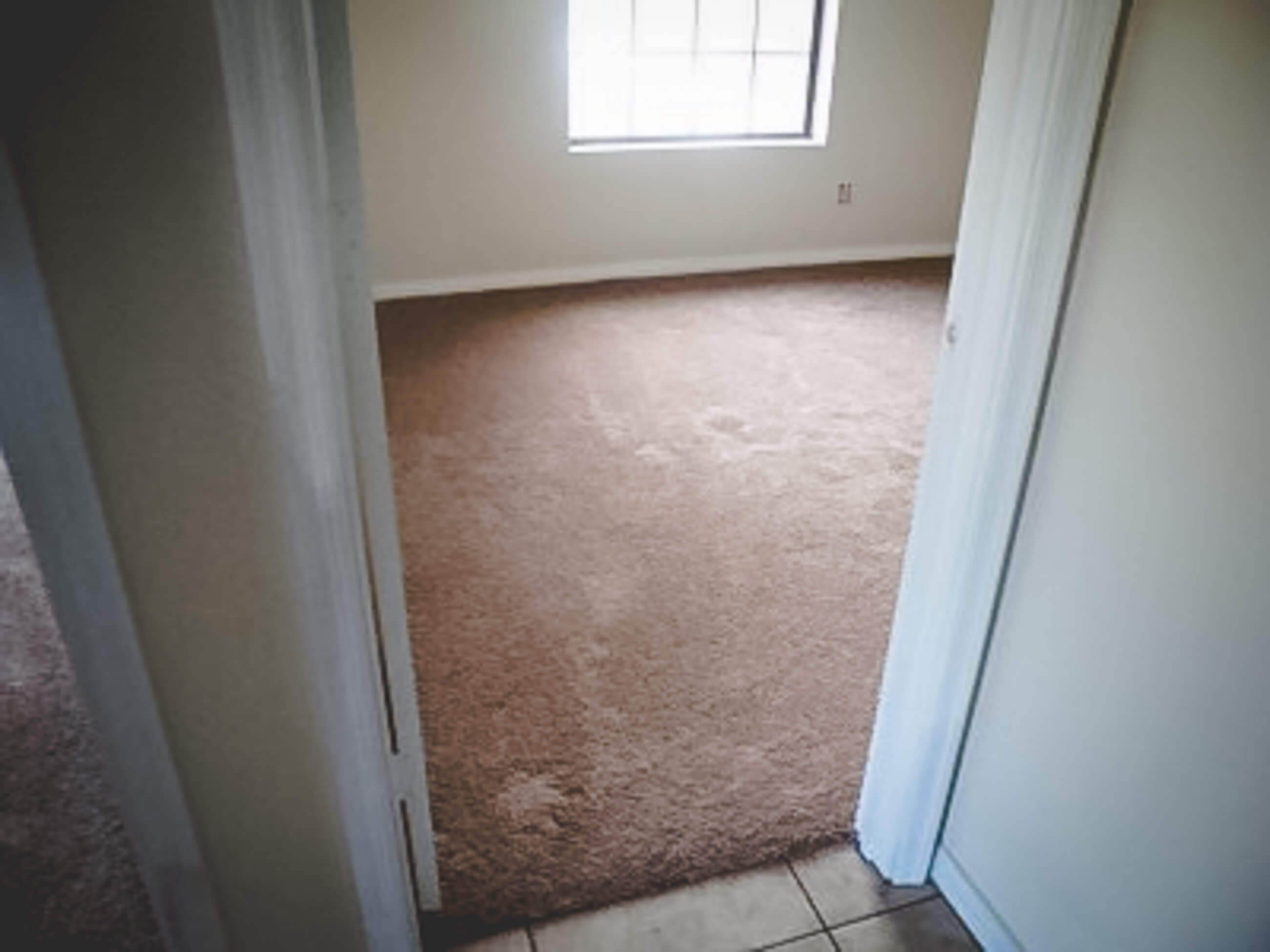 Bedroom carpet fresh installation