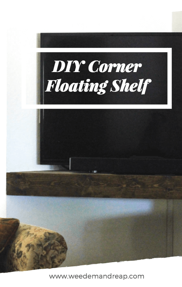 DIY Corner Floating Shelf 